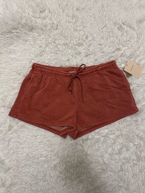 Since Forever Terracotta Shorts Fall Shorts Sweat shorts Lounge shorts